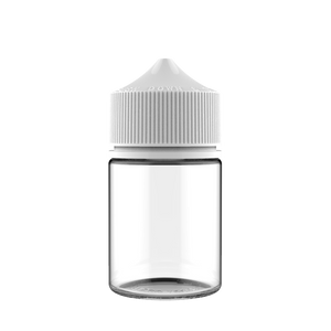 Chubby Gorilla - 60ML Stubby Unicorn Bottle - Clear Bottle / White Cap - V3 - Copackr.com