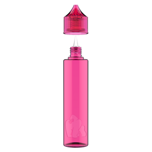 60ml LDPE "Soft" Chubby Gorilla Unicorn Bottle - Transparent Pink