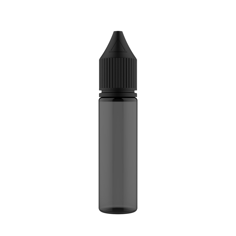 Chubby Gorilla - 20ML Unicorn Bottle - Transparent Black Bottle / Black Cap - V3 - Copackr.com