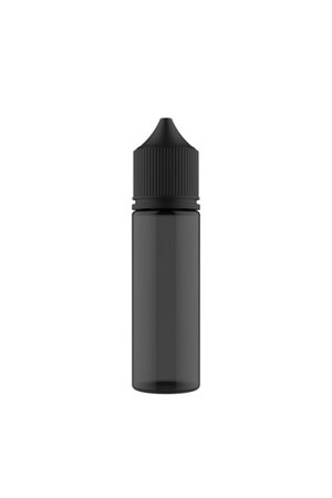 Chubby Gorilla - 50ML Unicorn Bottle - Transparent Black Bottle / Black Cap - V3 - Copackr.com