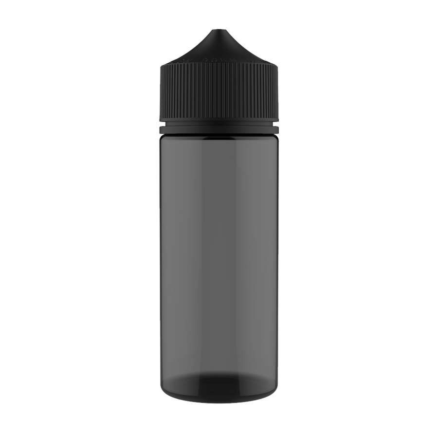 Chubby Gorilla -  120ML Unicorn Bottle - Transparent Black Bottle / Black Cap - V3 - Copackr.com