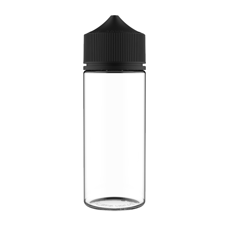 Chubby Gorilla - 120ML Unicorn Bottle - Clear Bottle / Black Cap - V3 - Copackr.com