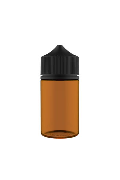 Chubby Gorilla - 75ML Stubby Unicorn Bottle - Amber Bottle / Black Cap - V3 - Copackr.com