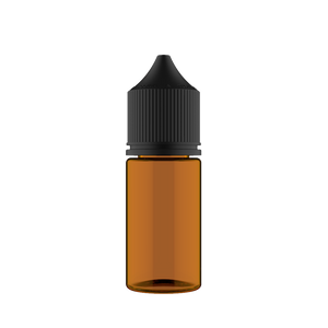 Chubby Gorilla - 30ML Stubby Unicorn Bottle - Amber Bottle / Black Cap - V3 - Copackr.com