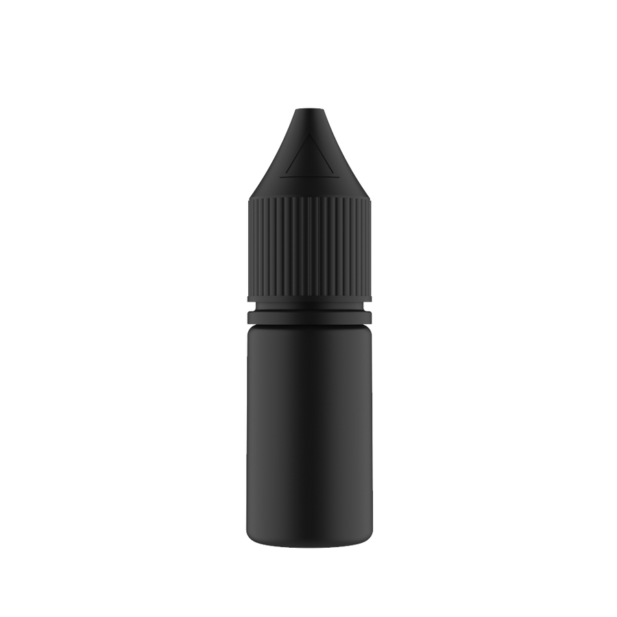 Chubby Gorilla - 10ML Unicorn Bottle - Solid Black Bottle / Black Cap - V3 - Copackr.com