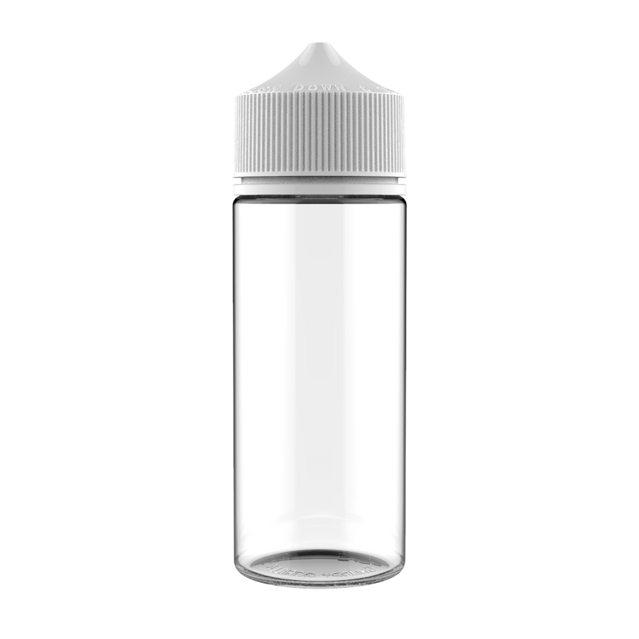 Chubby Gorilla - 120ML Unicorn Bottle - Clear Bottle / White Cap - V3 - Copackr.com