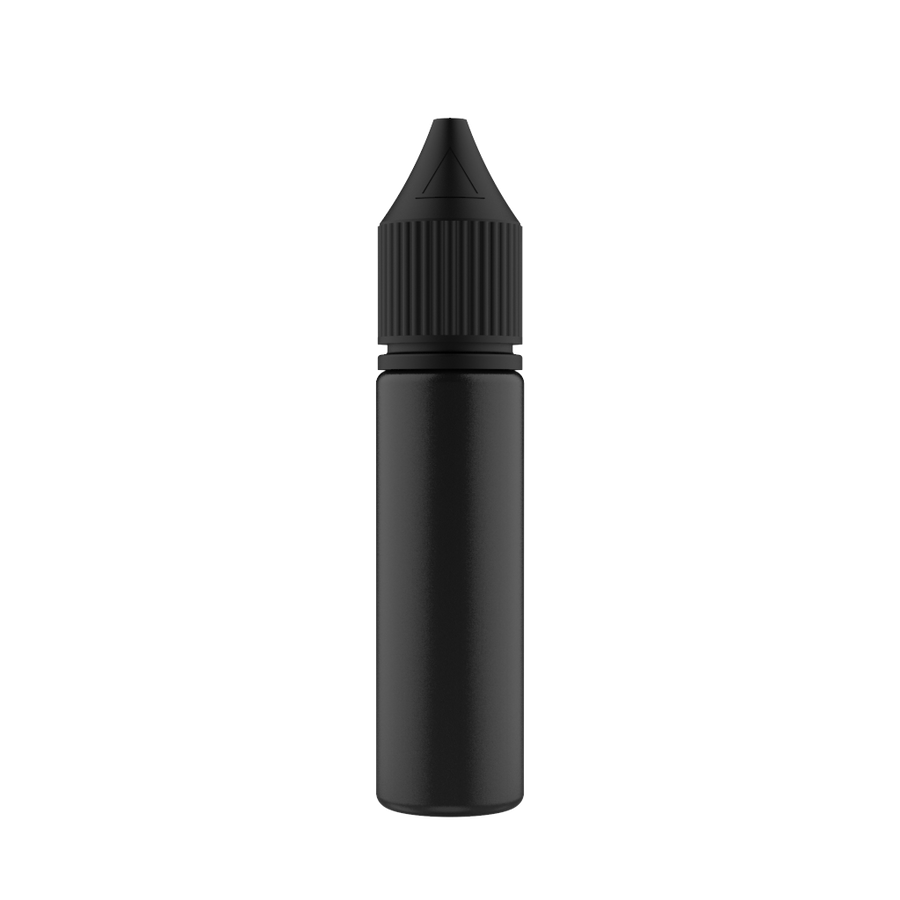 Chubby Gorilla - 20ML Unicorn Bottle - Solid Black Bottle / Black Cap - V3 - Copackr.com