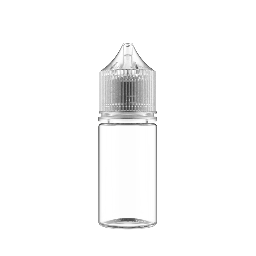 Chubby Gorilla - 30ML Stubby Unicorn Bottle - Clear Bottle / Natural Cap - V3 - Copackr.com