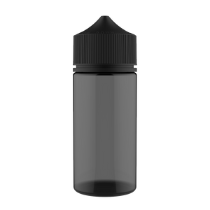 Chubby Gorilla - 100ML Unicorn Bottle - Transparent Black Bottle / Black Cap - V3 - Copackr.com