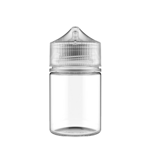 Chubby Gorilla - 60ML Stubby Unicorn Bottle - Clear Bottle / Natural Cap - V3 - Copackr.com