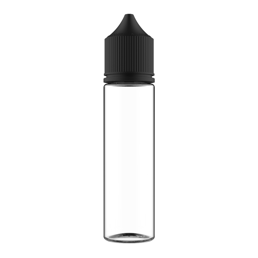 Chubby Gorilla 60ML Unicorn Bottle - Clear Bottle / Black Cap - V3 - Copackr.com